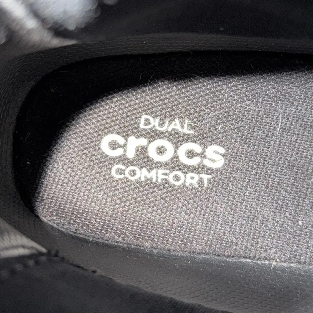 Crocs Dual Comfort Freesail Chelsea Ankle Rain Boot Women's Size 8 Black Shoes